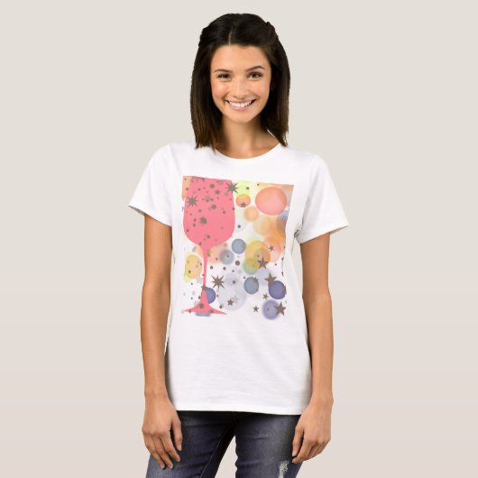 Champagne Bubbles T-Shirt (Vorne ganz)