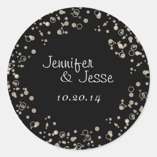 Champagne Bubbles Umschlag Sticker Siegel