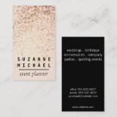 Champagne Bubbles Visitenkarte (Vorne/Hinten)