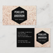 Champagne Bubbles Visitenkarte (Vorne/Hinten)