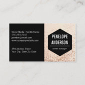 Champagne Bubbles Visitenkarte (Rückseite)