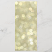 Champagne Bubbles Wedgemenü Menükarte (Rückseite)