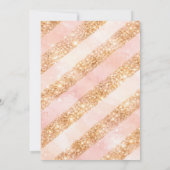 Champagne Bubbly & Gold Glitter 21 21ST Birthday Einladung (Rückseite)