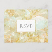 Champagne Burst Crystal Gemstone Wedding RSVP Einladungspostkarte (Vorderseite)