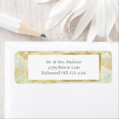 Champagne Burst Crystal Rücksendeadressen-Aufklebe (Insitu)