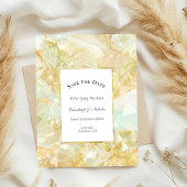 Champagne Burst Crystal Save the Date Postkarte