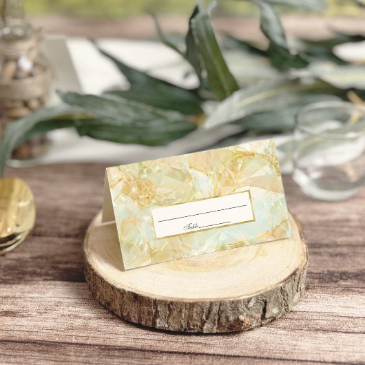 Champagne Burst Crystal Wedding Platzkarte