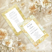 Champagne Burst Crystal Wedding Programs