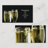Champagne Business Cards Visitenkarte (Vorne/Hinten)