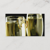Champagne Business Cards Visitenkarte (Rückseite)