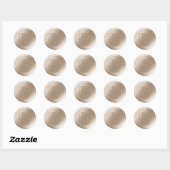 Champagne Calligraphy Monogram Wax Siegel Stickers (Blatt)