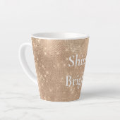 Champagne Champagne Gold Sparkle Glitz Weihnachten Milchtasse (Linke Ecke)