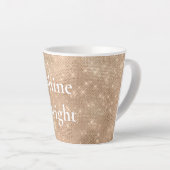Champagne Champagne Gold Sparkle Glitz Weihnachten Milchtasse (Rechte Ecke)