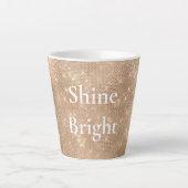 Champagne Champagne Gold Sparkle Glitz Weihnachten Milchtasse (Vorderseite)