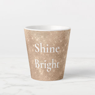 Champagne Champagne Gold Sparkle Glitz Weihnachten Milchtasse