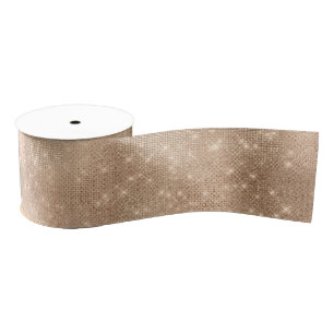 Champagne Champagne Gold Sparkle Glitz Weihnachten Ripsband