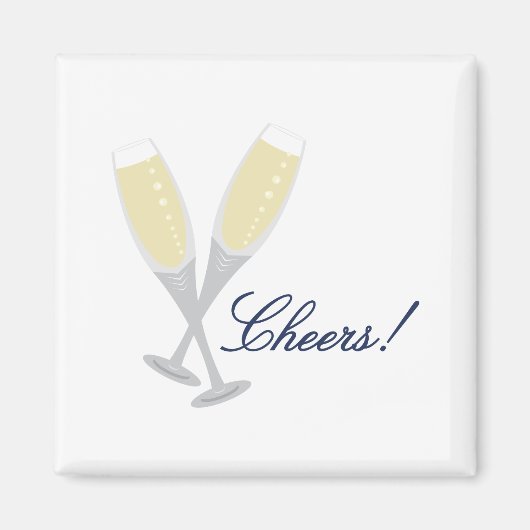 Champagne Cheers Magnet (Vorne)