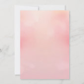 Champagne Chiffon Lingerie Dusche Einladung (Rückseite)