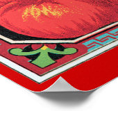 Champagne Cider Vintage Art Print Poster (Ecke)