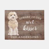Champagne Cockapoo Dog Personalisiert Dog Mat Fußmatte (Vorderseite)