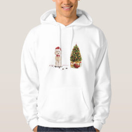 Champagne Cockapoo Funny Christmas Dog mit Tree Hoodie