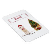 Champagne Cockapoo Funny Christmas Dog mit Tree Magnet (Rechte Seite)