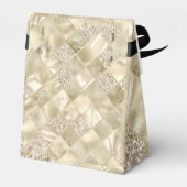 Champagne Color Diamond Muster Geschenkschachtel (Rückseite)