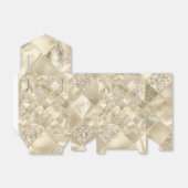 Champagne Color Diamond Muster Geschenkschachtel (Ungefaltet)