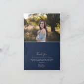 Champagne Confetti Wedding Dankeskarte (Innenseite)