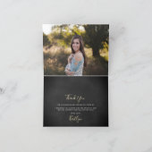 Champagne Confetti Wedding Dankeskarte (Innenseite)