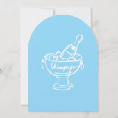 Champagne Coquette Einladung (Rückseite)