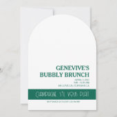 Champagne Coquette Einladung (Vorderseite)