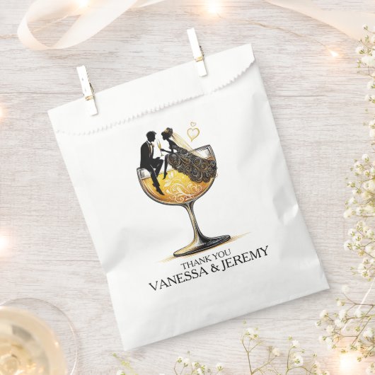 Champagne Couple Geschenktütchen (Ausgeschnitten)