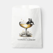 Champagne Couple Geschenktütchen (Vorderseite)