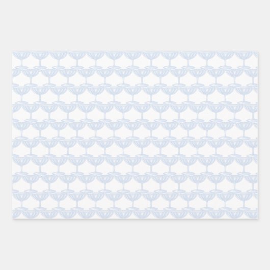 Champagne Coups Tower Neujahrsbesetzung Party Geschenkpapier Set (Vorderseite)