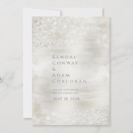 Champagne Crystal Ridge Piazza della Riforma Einladung (Vorderseite)