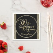 Champagne Damask Party Napkins Serviette (Beispiel)