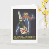 Champagne de Castellane Karte (Gelbe Blume)