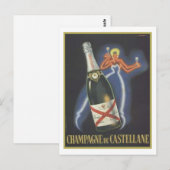 Champagne de Castellane Postkarte (Vorne/Hinten)