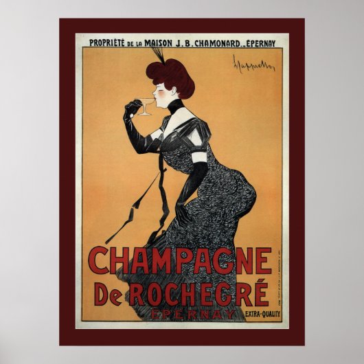 Champagne De Rochegre ~ Leonetto Cappiello 1902 Poster (Vorne)