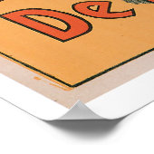 Champagne De Rochegre Vintages Getränk und Kunst Poster (Ecke)