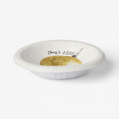 Champagne Disco Ball 2026 New Year Eve Pappteller (Gewinkelt)