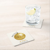 Champagne Disco Ball 2026 New Year Eve Rechteckiger Pappuntersetzer (Vor Ort)