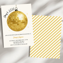 Champagne Disco Ball 2026 Silvester