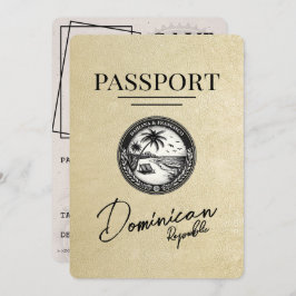 Champagne Dominikanische Republik Passport Save The Date