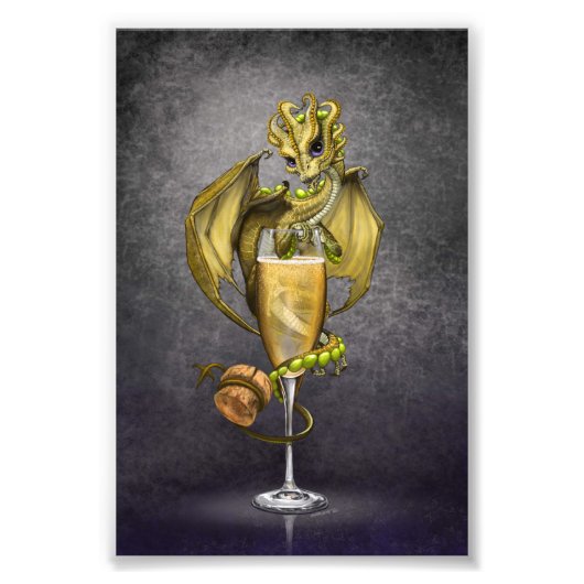 Champagne Dragon 4x6 Print Fotodruck (Vorne)