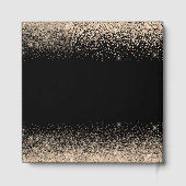 Champagne Dress Faux Glitter Sweet 16 Birthday Gästebuch (Rückseite)