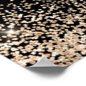 Champagne Dress Imitats Glitzer Quinceanera Willko Poster (Ecke)