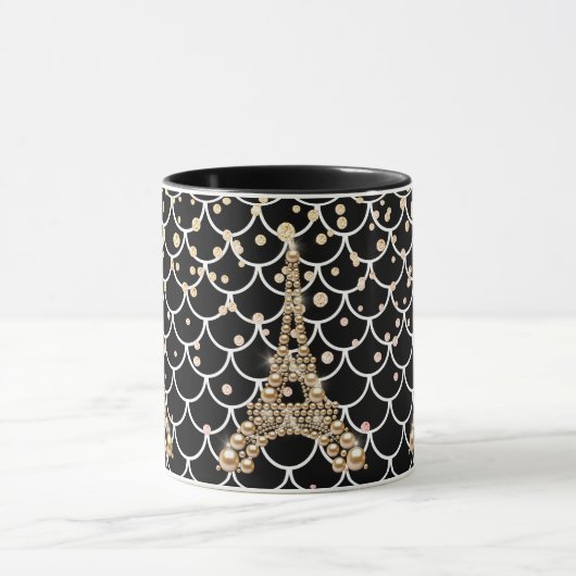 Champagne Eiffel Tower Tasse (Zentrum)