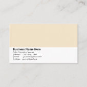 Champagne | "Elegance in a Glass" Visitenkarte (Rückseite)